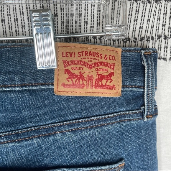 LEVI'S 512 Slimming Boot Mid Rise Jeans, Size 32 - Picture 7 of 10